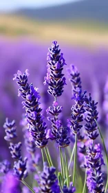 Lavender Field in Soft Focus.
