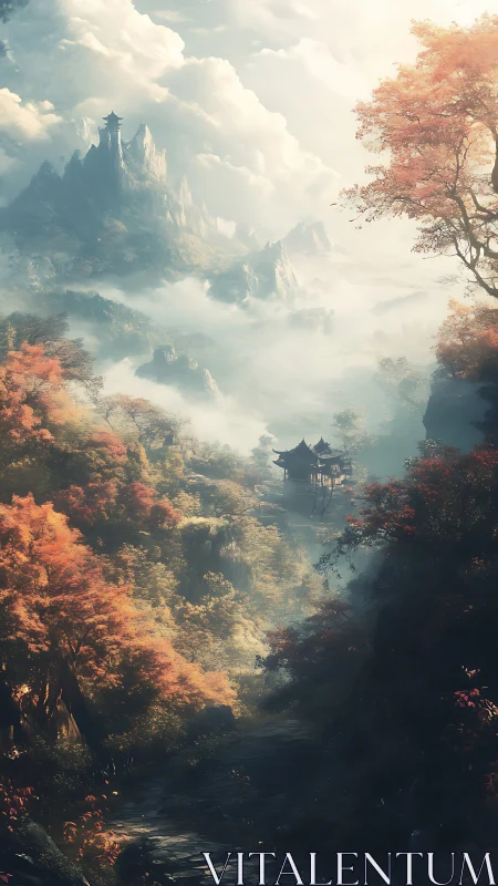 Misty Valleys and Mountain Castles in Autumn Light.