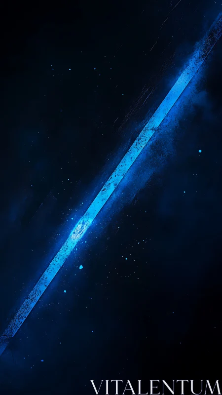 Diagonal ionized plasma fracture across deep-space void.