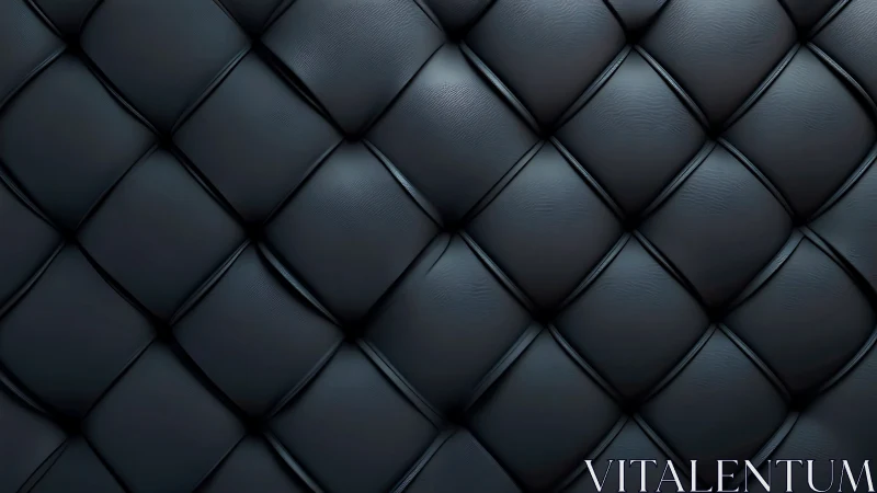 Dark padded leather texture in diamond grid pattern.