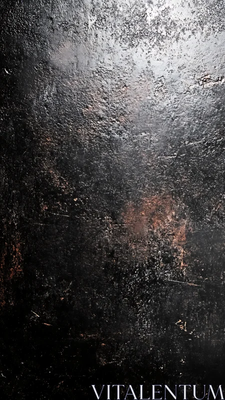 Weathered dark metal surface shares rich worn-in textures