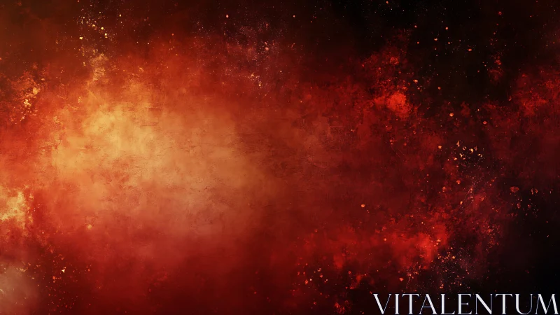 Fiery Energy Burst Against Cosmic Darkness.