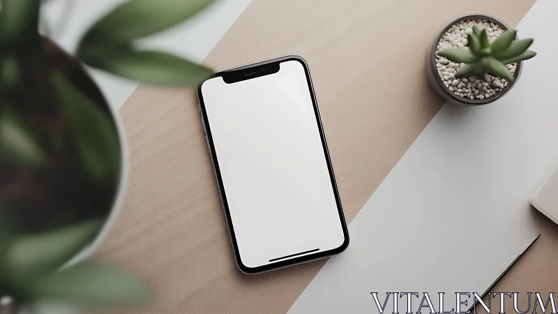 Blank Canvas Awaits: Minimalist Mobile Sanctuary.