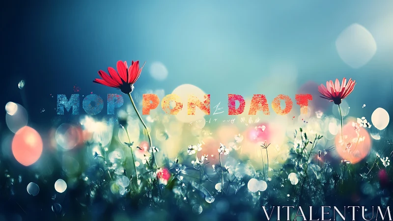 Morning Glory: A Dreamy Garden of Red Flowers and Wonder.