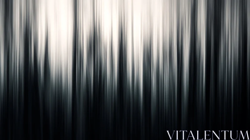 Vertical motion blur over dark abstract forest forms.