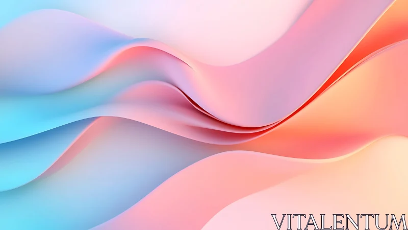 Pastel fluid waveforms with soft gradient transitions.