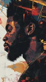 Profiled neon daydream carves quiet strength from chaos