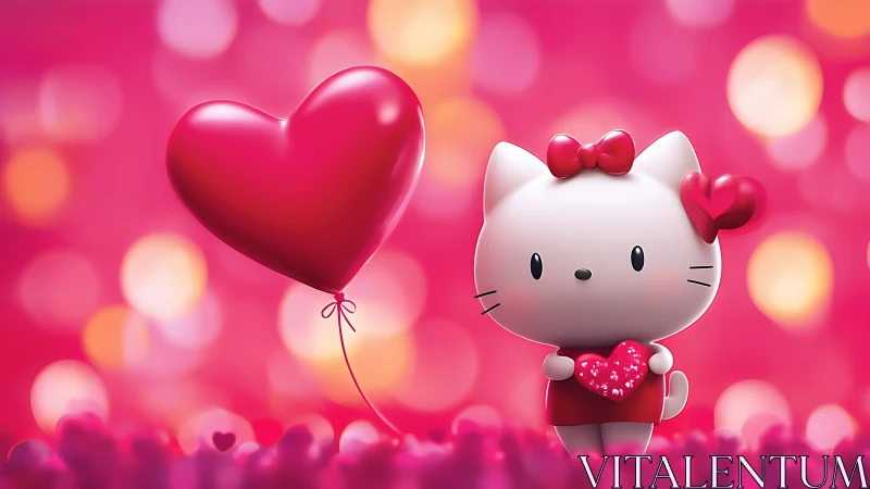 Hello Kitty's Valentine: Love Balloons Float Through Pink Dreams.