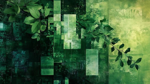 Leaves slip between pixels to rewrite the forest’s geometry