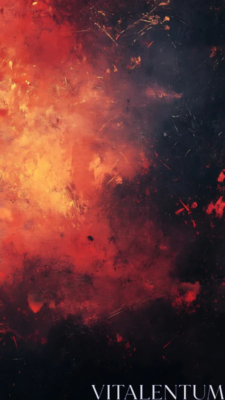 Fire and Darkness: Abstract Flame Composition