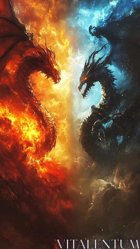 Elemental dragons collide in high-contrast bilateral symmetry