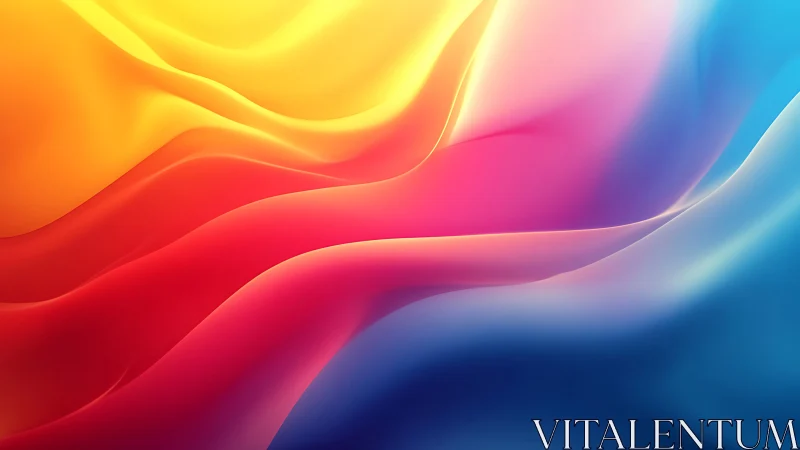 Vibrant gradient waves in flowing abstract color fields.