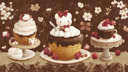 Confectionery Dreams: Whimsical Dessert Tablescape with Charming Details