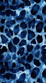 Indigo pigmented tessellations: layered organic blob patterning.