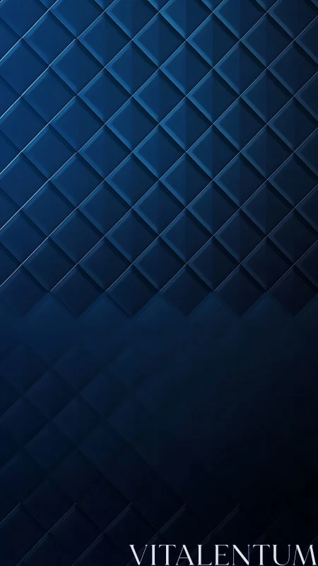 Dark blue geometric diamond grid background pattern.
