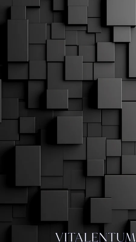 Soft-shadowed black rectangles forming a calm urban maze.