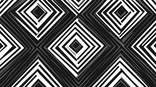 High-contrast concentric diamond lattice with optical rhythm