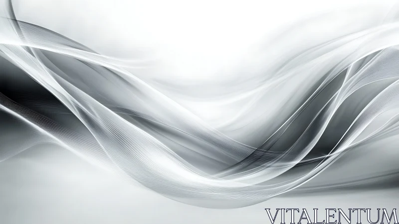 Parametric grayscale wavefronts with layered vector filaments.