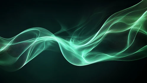 Parametric teal light waves form layered flowing spectral ribbons