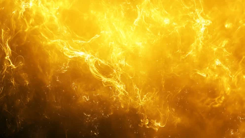 Gradient Flame Texture with Yellow-to-Black Tonal Progression.