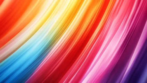 Radiant color ribbons curve in luminous gradient motion.