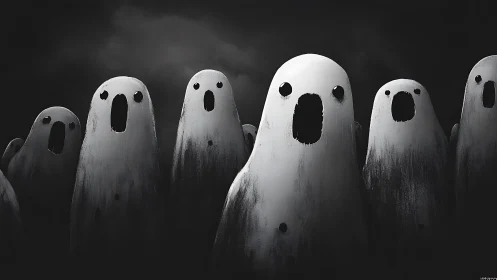 Gentle ghost chorus rising softly from the midnight mist.