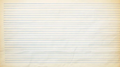 Quiet notebook horizon where blue lines wait for stories.