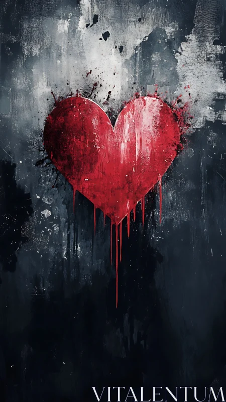 Visceral Arterial Heart: Impasto Oil Technique with Explosive Chromatic Dispersal.