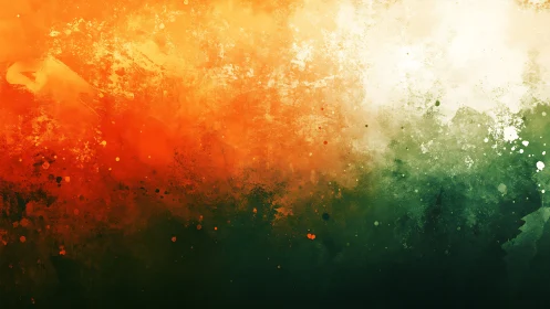 Tri-band spectral wash with turbulent pigment diffusion field.