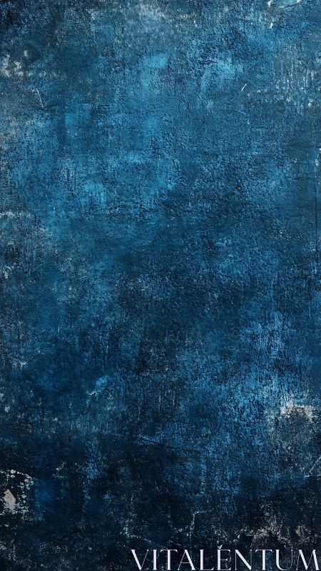 Textured blue painted surface with irregular tonal variation.