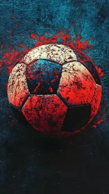 Electric street football energy in bold splashes of color.