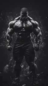 Granite titan lowers his gaze and lets power quietly roar