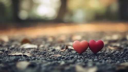 Two Hearts Together in Love's Quiet Moment.