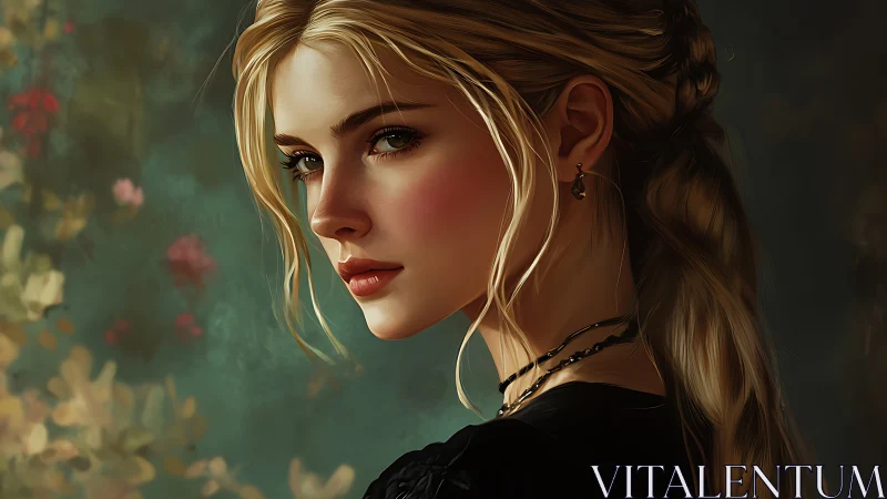 Soft light on a thoughtful woman in painterly calm focus.