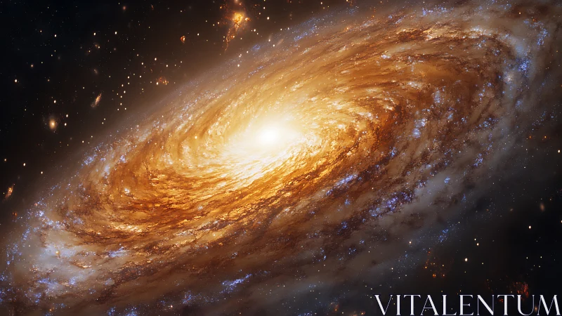 Barred spiral galaxy core with luminous star-forming ring