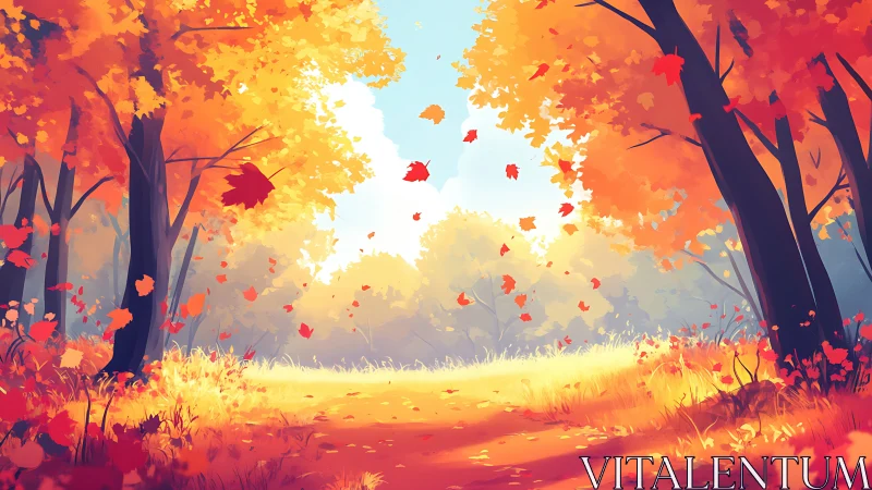 Golden Canopy Dance: Autumn's Luminous Symphony Unfolds