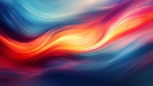 Gentle river of color drifting through a luminous sky.