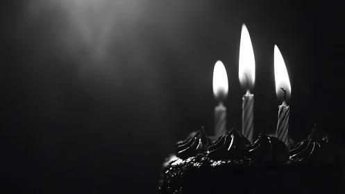 Tripartite Flame Configuration in High-Contrast Monochromatic Luminescence.