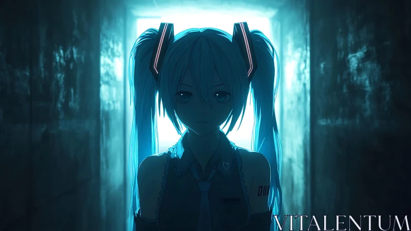 Neon-haired singer steps from digital shadow into light