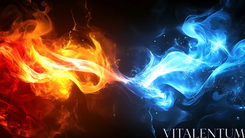 Opposing Elemental Energy Streams: Thermodynamic Fire-Ice Interface.