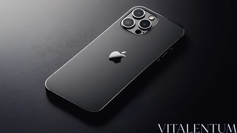Sleek Black iPhone Pro with Stunning Triple Camera Setup