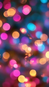 Colorful bokeh lights dance in a dreamy, joyful blur