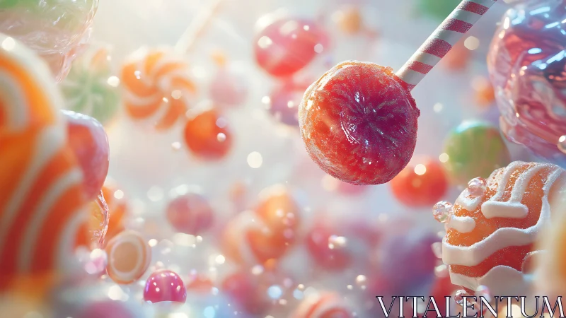 Crystalline Confectionery Landscape with Bokeh Depth.
