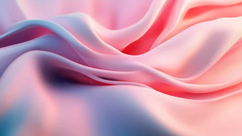 Silken pastel waves drift in soft sunrise gradients of light.