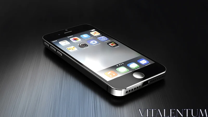 iPhone 5s Smartphone 3D Rendered Product Visualization with Detailed Component Architecture
