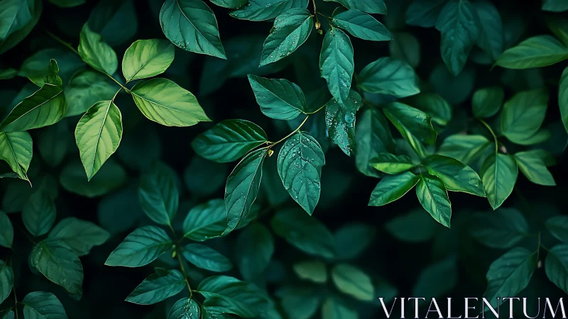 Dense green foliage fills frame under soft diffused light