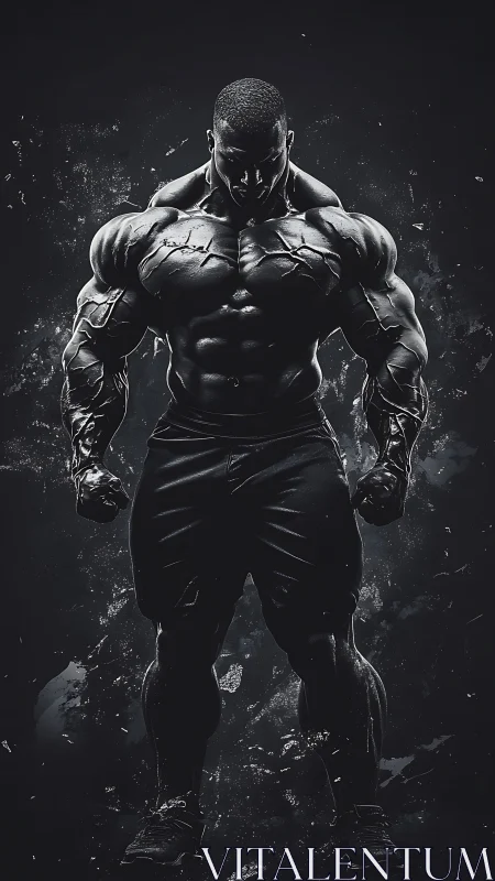 Granite titan lowers his gaze and lets power quietly roar