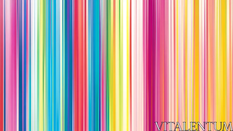 Vertical multicolor stripes form dense abstract digital field