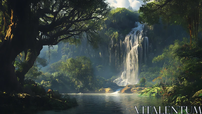 Cascading Dreams Revealed Through Ancient Stone Archway