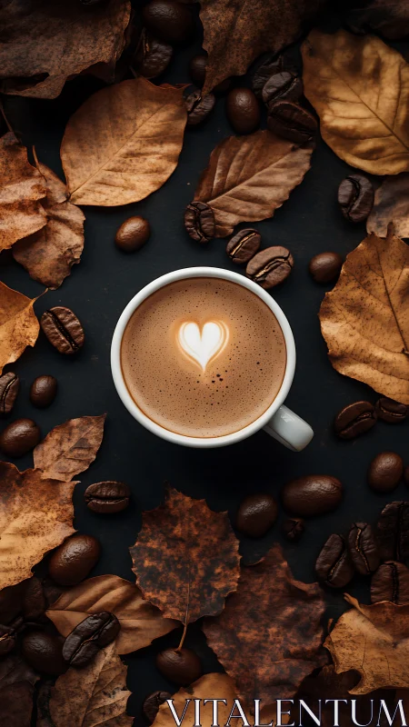 Cozy Coffee and Autumn Leaves Create a Warm Fall Moment
